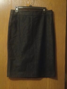 J. Crew Stretch Cotton Denim Womens Pencil Skirt - Professional Styling